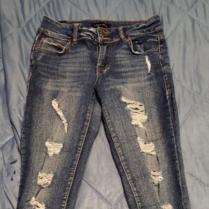 Almost Famous Distressed Denim Skinny Jeans